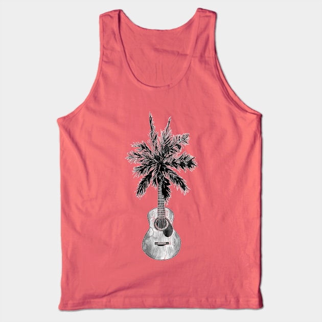 Palmed Guitar Tank Top by Acoustic Apparel